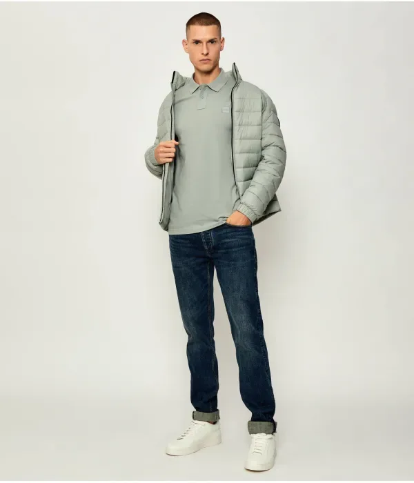 Поло Пассажир slim fit Boss Orange, зеленый — фото 2