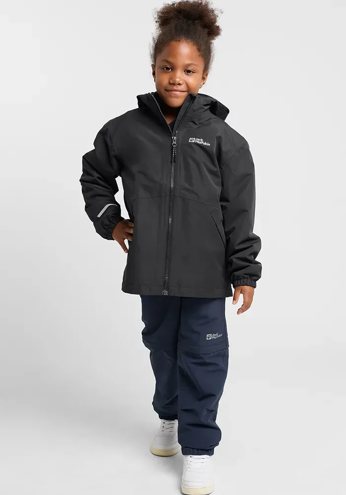 

Функциональная куртка 3-в-1 Jack Wolfskin "ICELAND 3IN1 JACKET K", с капюшоном, цвет Phantom