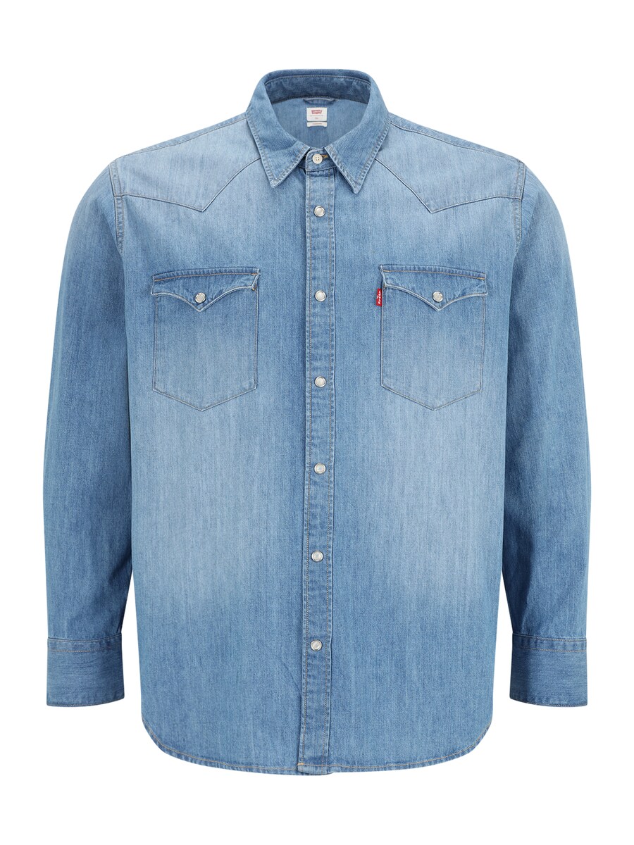 

Рубашка обычного кроя на пуговицах Levi's Big & Tall Barstow Western Shirt, светло-синий