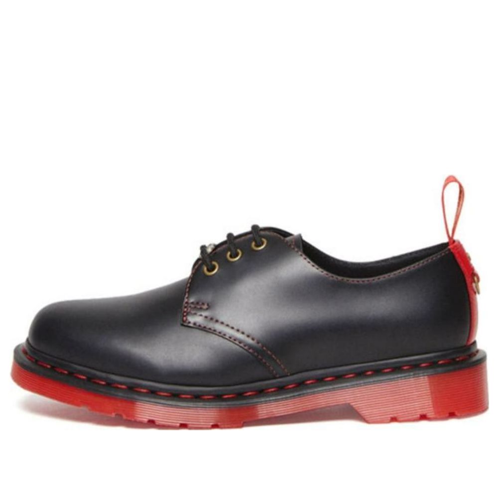 Кожаные оксфордские туфли Dr. Martens 1461 «Год Кролика», цвет «Черный красный»