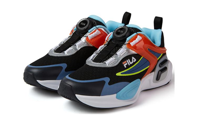 FILA KIDS Низкие кроссовки с амортизацией, износостойкие, низкие детские тренировочные синие оранжевые для подростков — фото 4