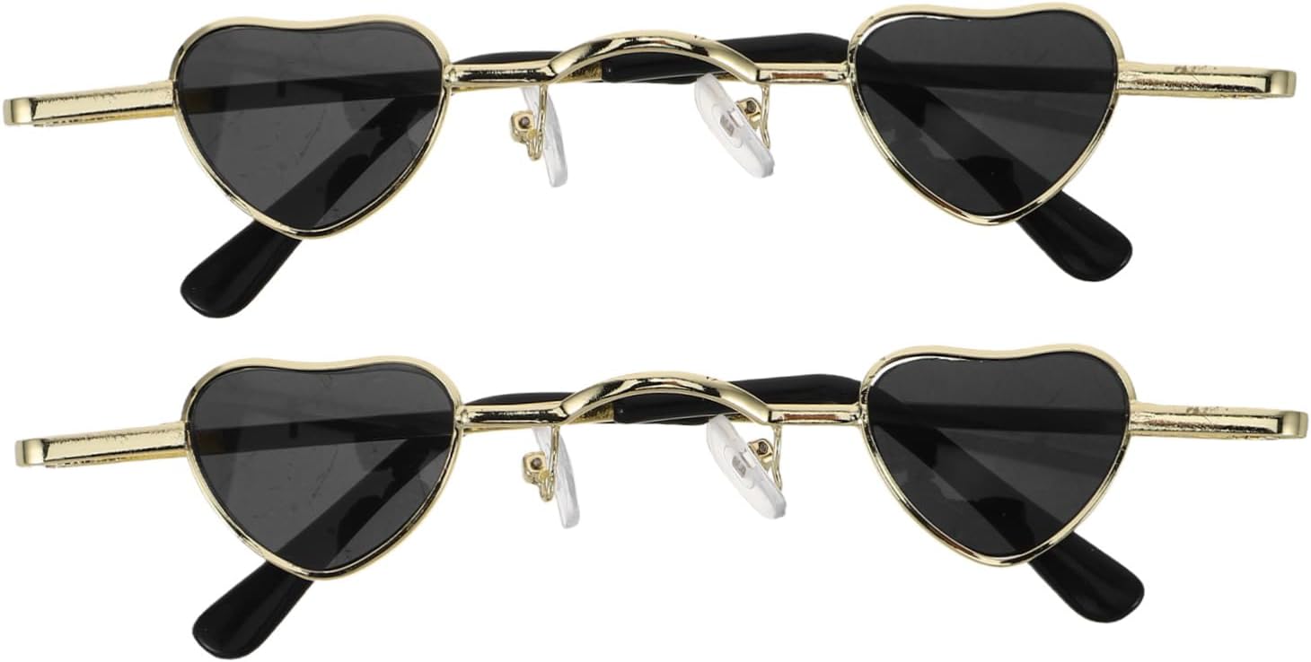 

2 миниатюрных солнцезащитных очков с УФ-защитой для вечеринок и путешествий. Оригинальные солнцезащитные очки в крошечной оправе для женщин, мужчин и подростков SOLUSTRE