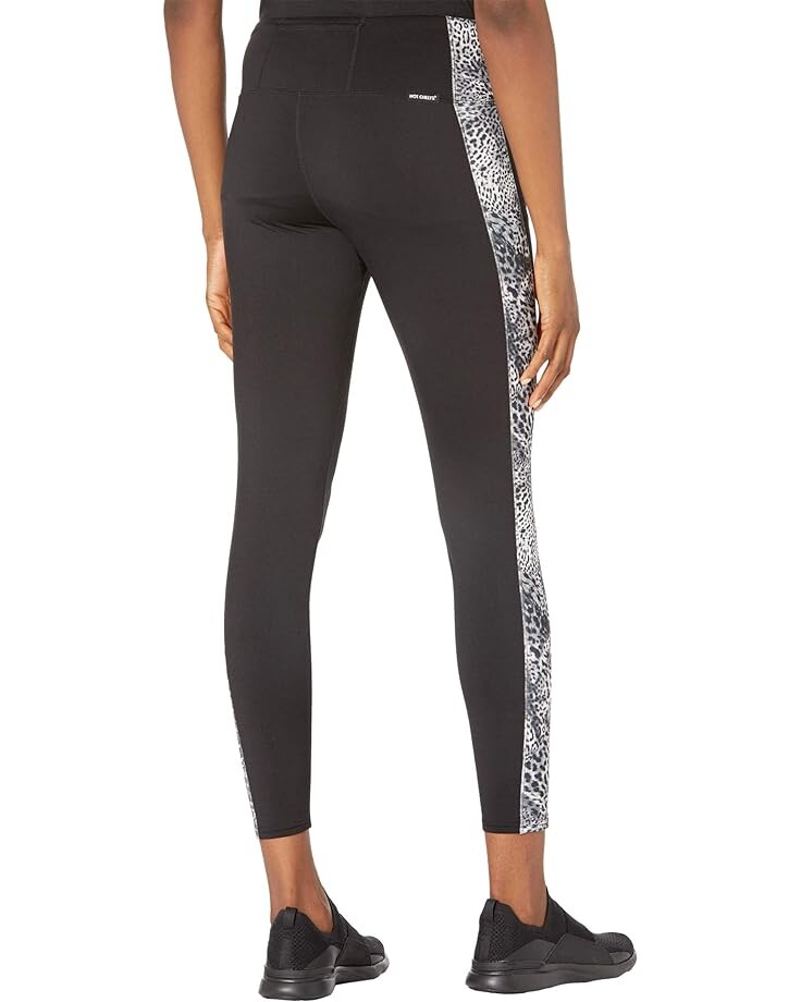

Брюки Hot Chillys Elite Leopard Print Panel Leggings, цвет Snow Leopard/Black