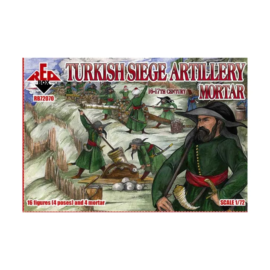 

Турецкий миномет осадной артиллерии, 16th-17th Century Miniatures (1:72)