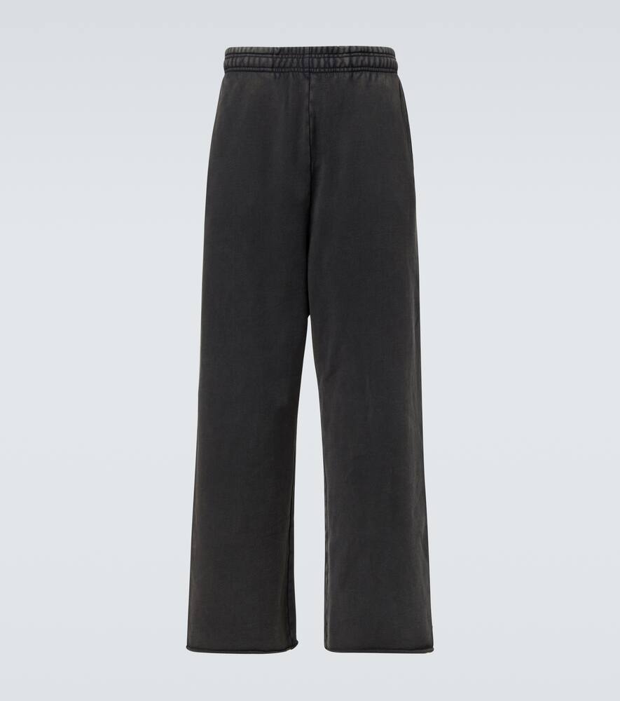 

Хлопковые широкие спортивные штаны Entire Studios, Washed Black