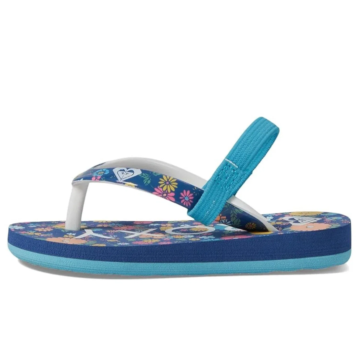 Сандалии Roxy TW Pebbles VI, темно-синие, с ремешком на пятке, модель VER910