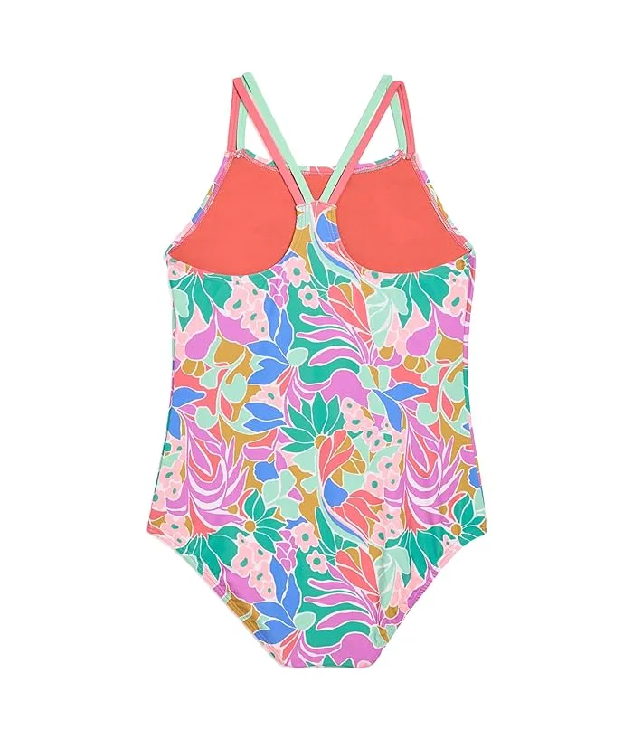 Купальник цельный с цветочным принтом Speedo Kids, Pink Lemonade — фото 2