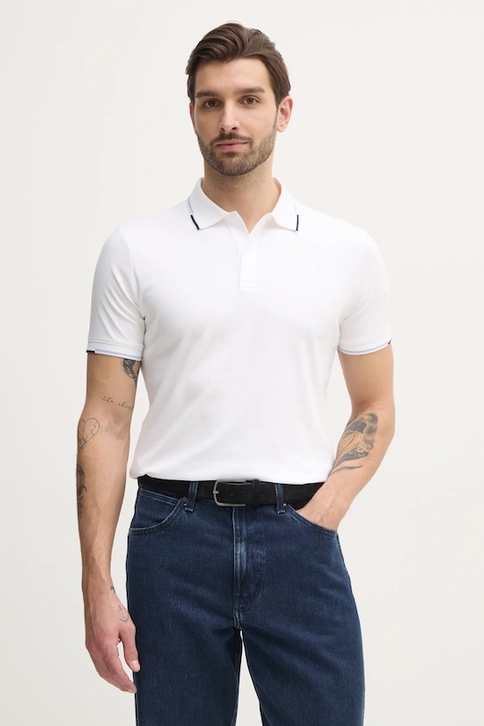 

Хлопковая поло Calvin Klein, белый