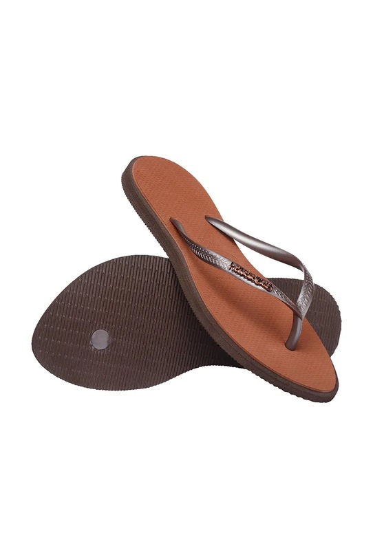 Шлепки SLIM POINT Havaianas, коричневый — фото 4