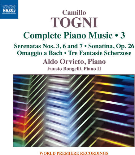 

CD диск Togni, Camillo / Orvieto, Aldo / Bongelli, Fausto: Camillo Togni: Complete Piano Music 3