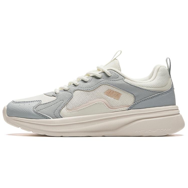 

Кроссовки ANTA Life Collection Lifestyle Shoes Women's Low-top Ivory White/Cloud Grey/Lotus Grey, слоновая кость/серый