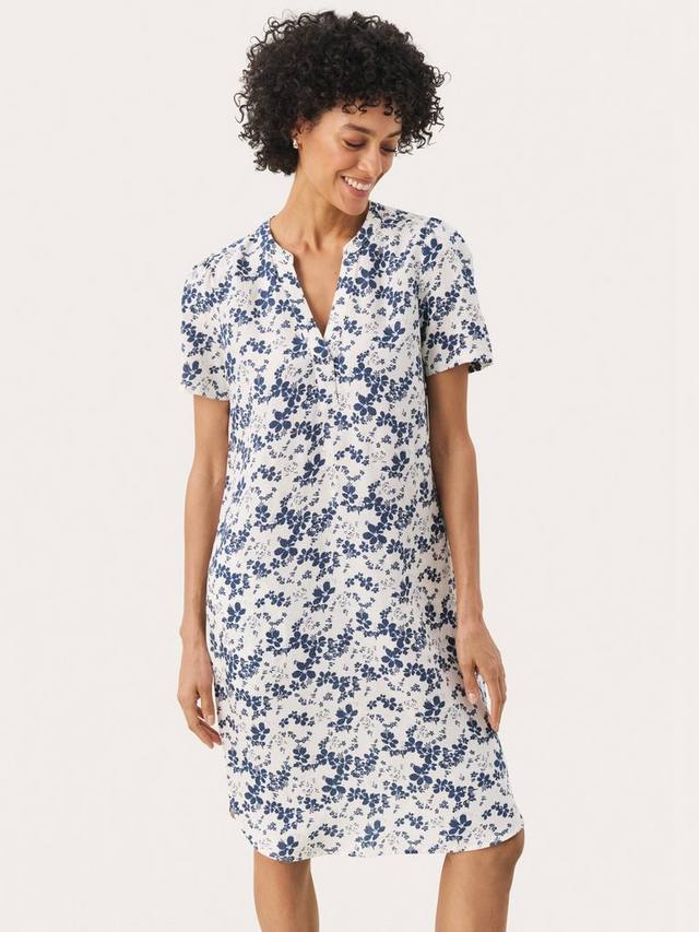 

Aminase платье-туника из льняной смеси с цветочным принтом Part Two