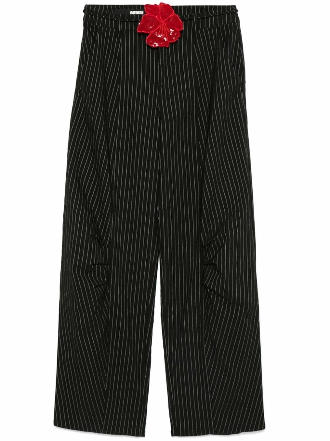 

ROTATE BIRGER CHRISTENSEN брюки карго в тонкую полоску, черный