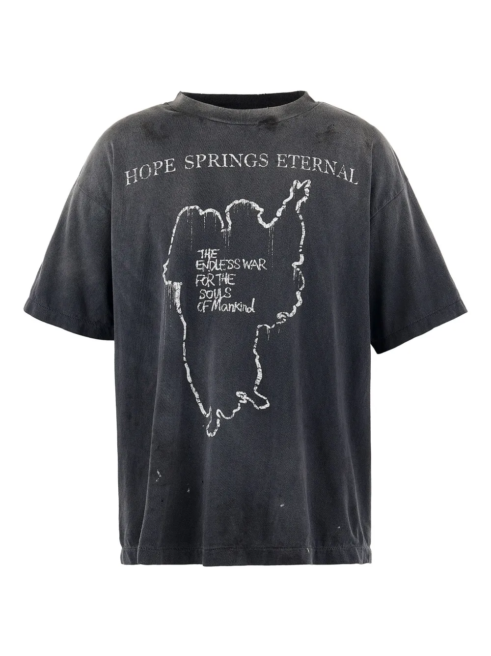 

Футболка с принтом SAINT MXXXXXX, черный