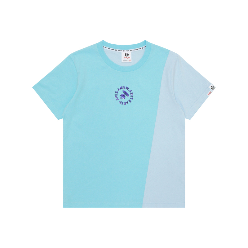 

Футболка из хлопкового джерси с тисненым логотипом *A Bathing APE Aape, синий