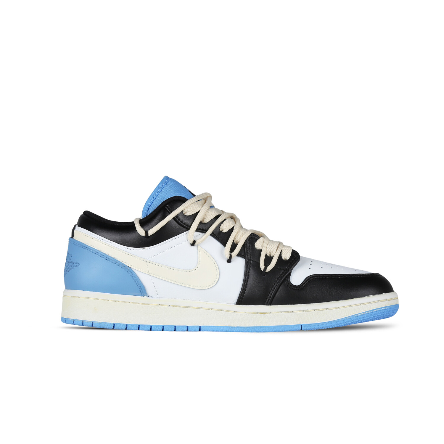 Кроссовки Air JORDAN 1 Vintage Basketball Shoes Women's Low-Top White Blue — фото 2
