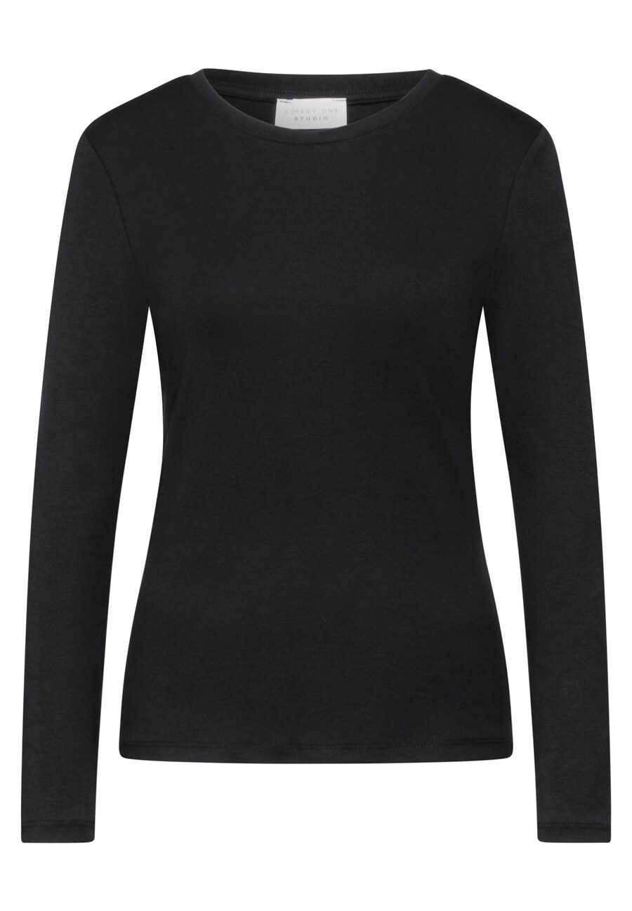 

Лонгслив Street One Studio Shirt, черный