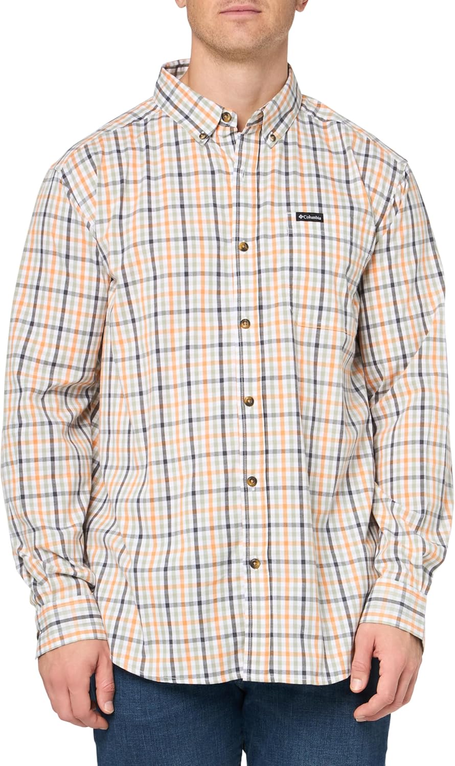 

Мужская рубашка Columbia Rapid Rivers II с длинным рукавом, Sunstone Everyday Gingham