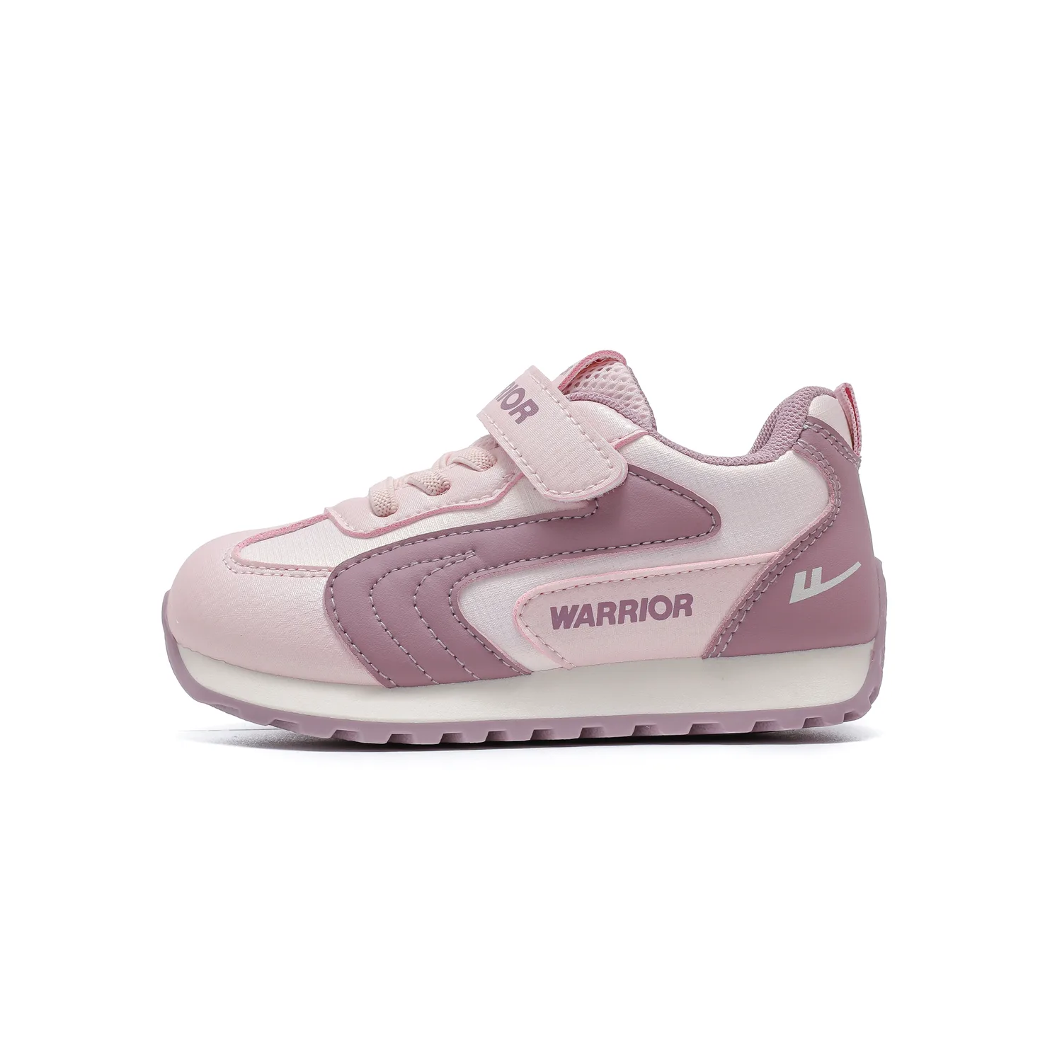 Детские кроссовки для бега mid top из искусственной кожи с амортизацией и износостойкой подошвой WARRIOR, Pink/Taro Purple — фото 4