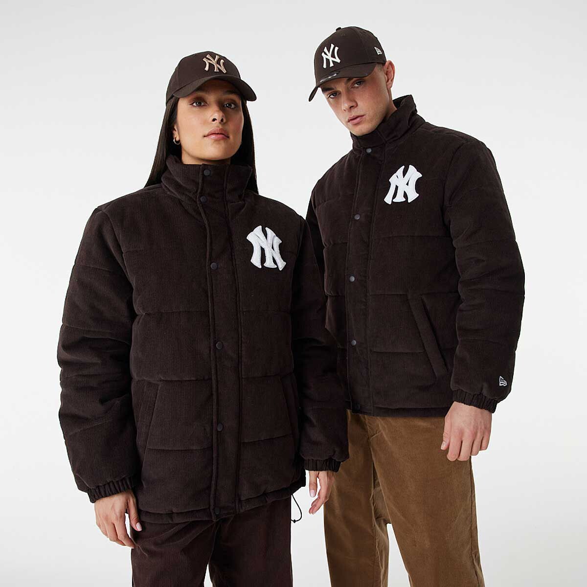 

Пуховик MLB NEW YORK YANKEES CORD PUFFER JACKET New Era, цвет Navyblau