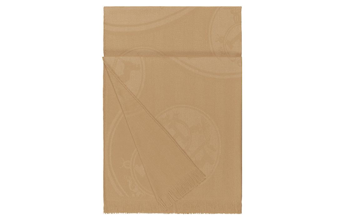 

HERMES Вязаный шарф женский бежевый, Beige