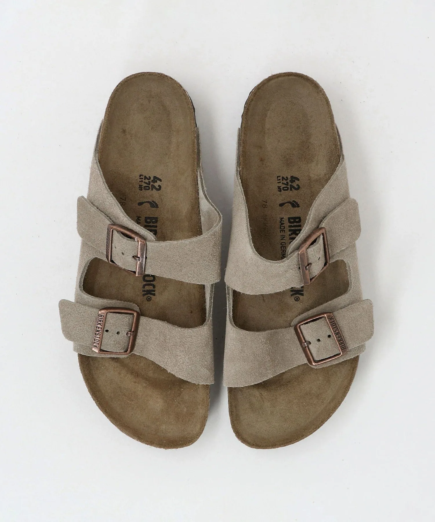 BIRKENSTOCK замшевые сандалии Arizona United Arrows, BEIKI — фото 3
