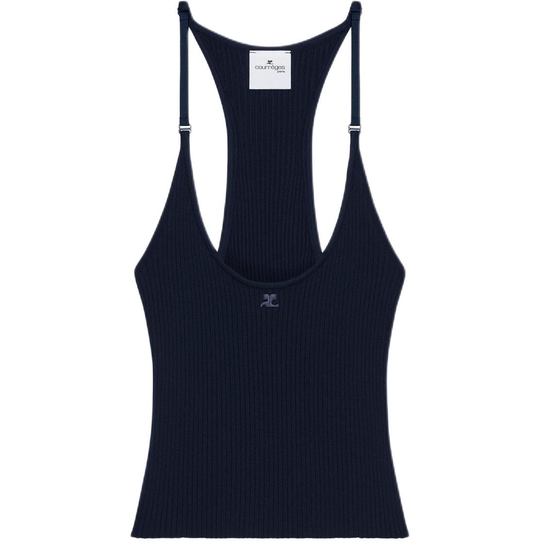 

Топ-майка scuba-knit COURREGES, marine синий