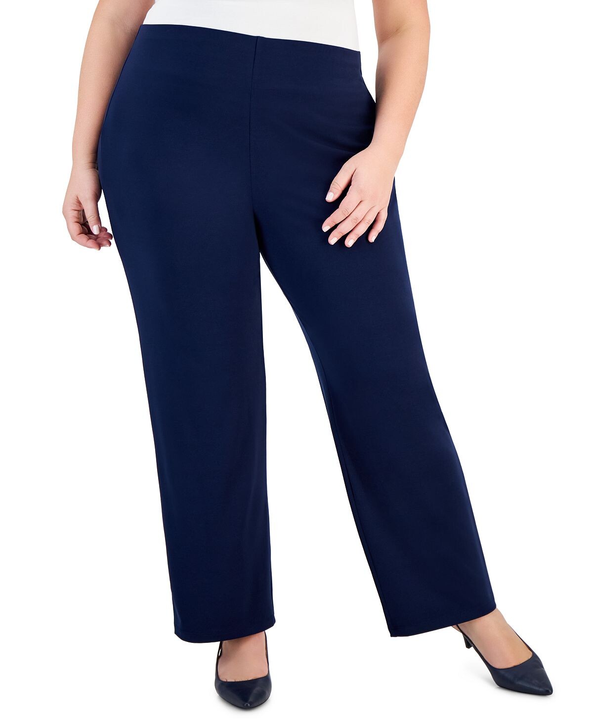 

Широкие брюки больших размеров Plus и Petite JM Collection