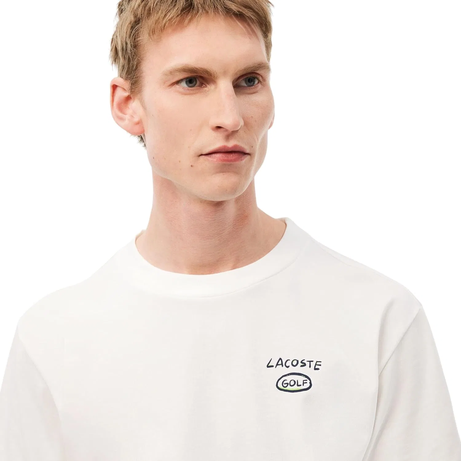 Футболка для гольфа Lacoste свободного кроя из ультрасухого хлопка — фото 2