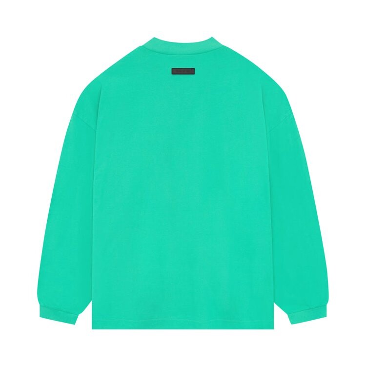 Футболка Fear Of God Essentials Fear of God Essentials Long-Sleeve 'Mint Leaf', зеленый — фото 3