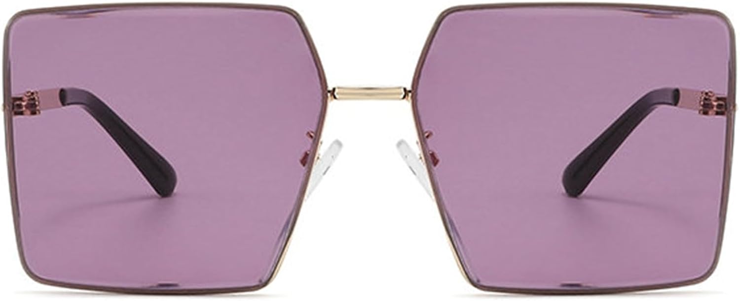 

Солнцезащитные очки Willochra в винтажном стиле, квадратные, без оправы, для женщин, роскошные, увеличенного размера, с градиентным переходом цвета, стильные, без оправы, защита от УФ-излучения UV400, C4