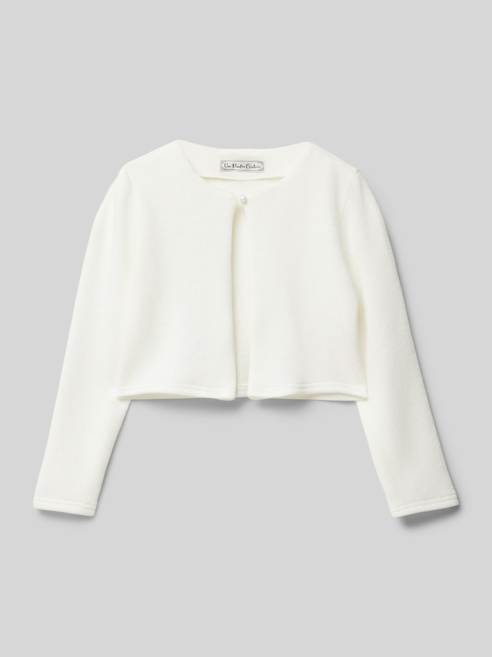 

Кардиган с декоративным жемчугом Une Hautre Couture, экрю