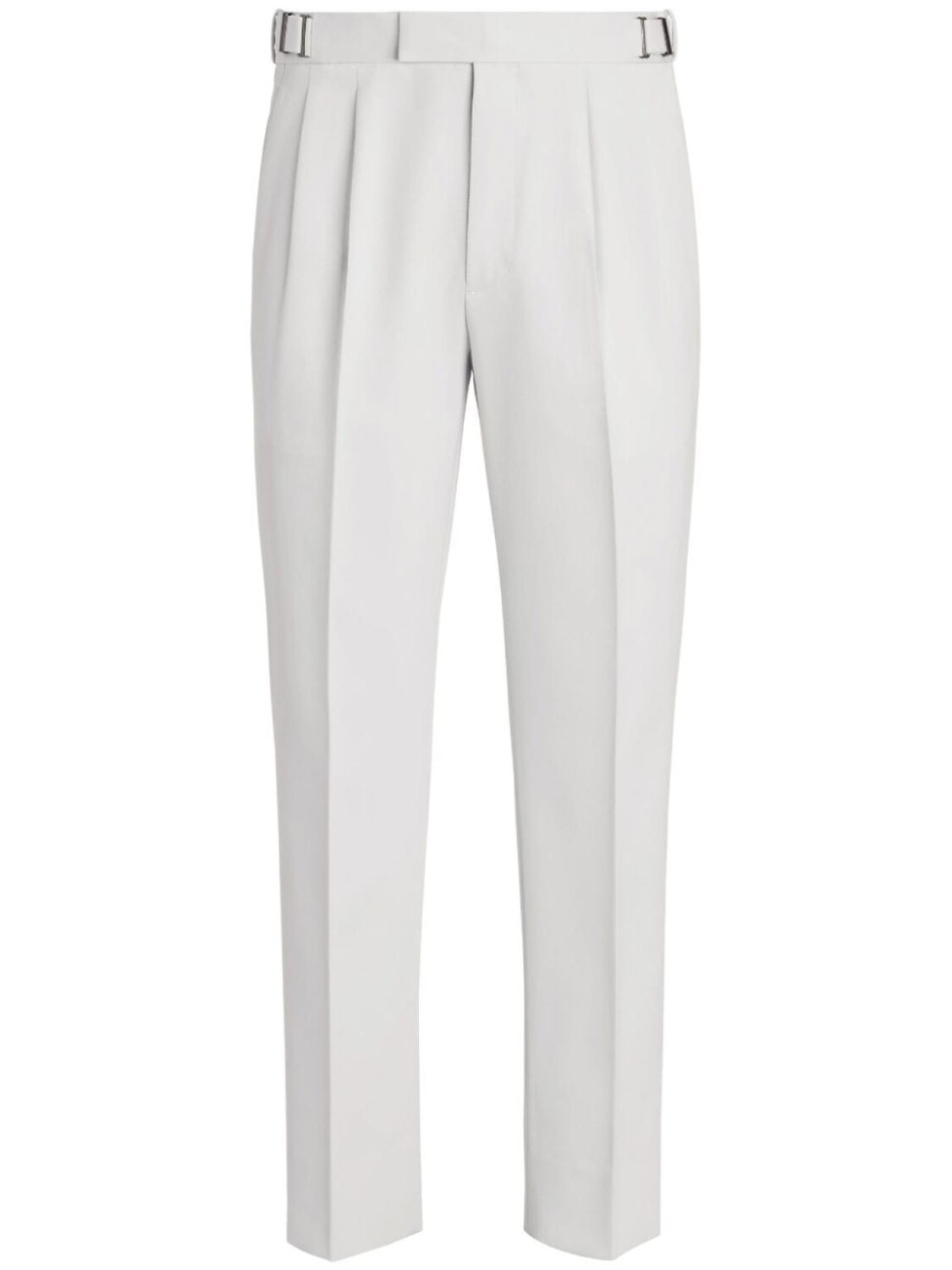 

Zegna pleat-detail straight-leg trousers, белый