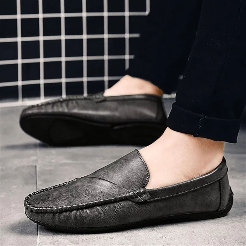 Лоферы Leather Loafers, серый DHFIRUFSHLO — фото 2