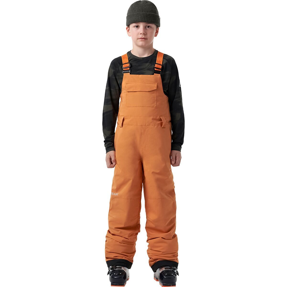 

Детские утепленные брюки с лямками Junior terrain Orage, цвет flare