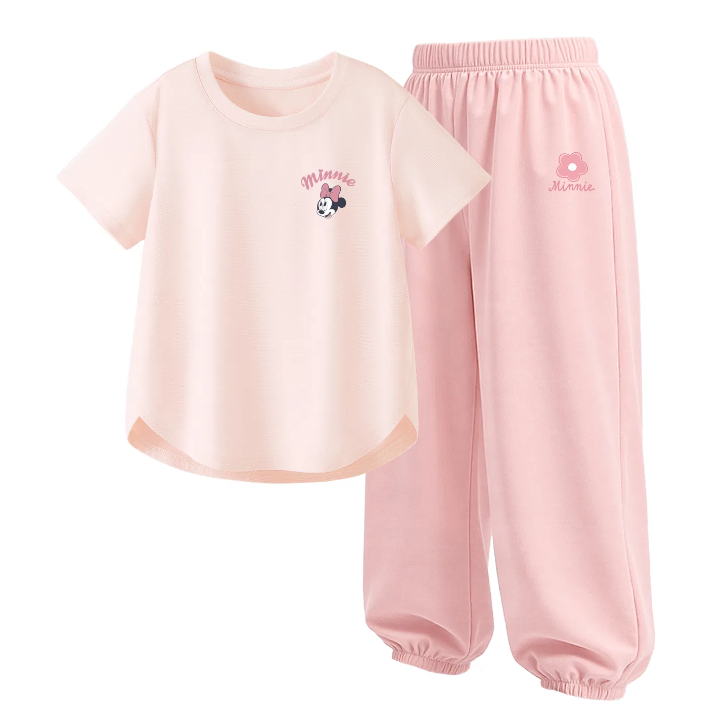 Детский спортивный костюм Casual Sportswear 2 Piece Set Disney, Thick Board Di Line K Light Cloud Blue+DiL Cute Girl K Glacier Gray — фото 4