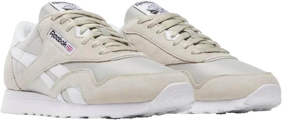 Мужские классические нейлоновые кроссовки Reebok, Sport Beige Sport Beige White — фото 2