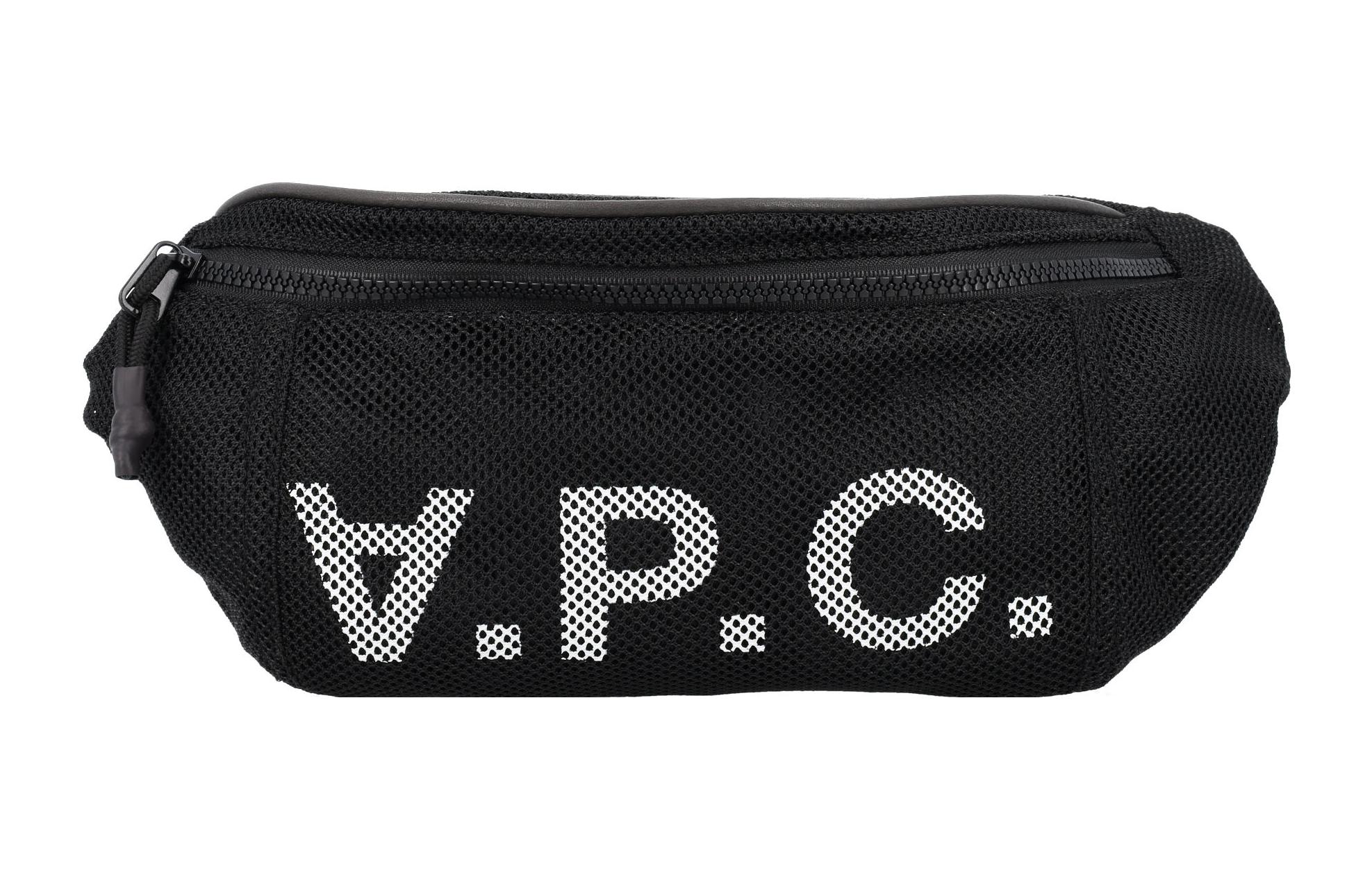 

A.P.C Мужская поясная сумка из полиэстера, черная