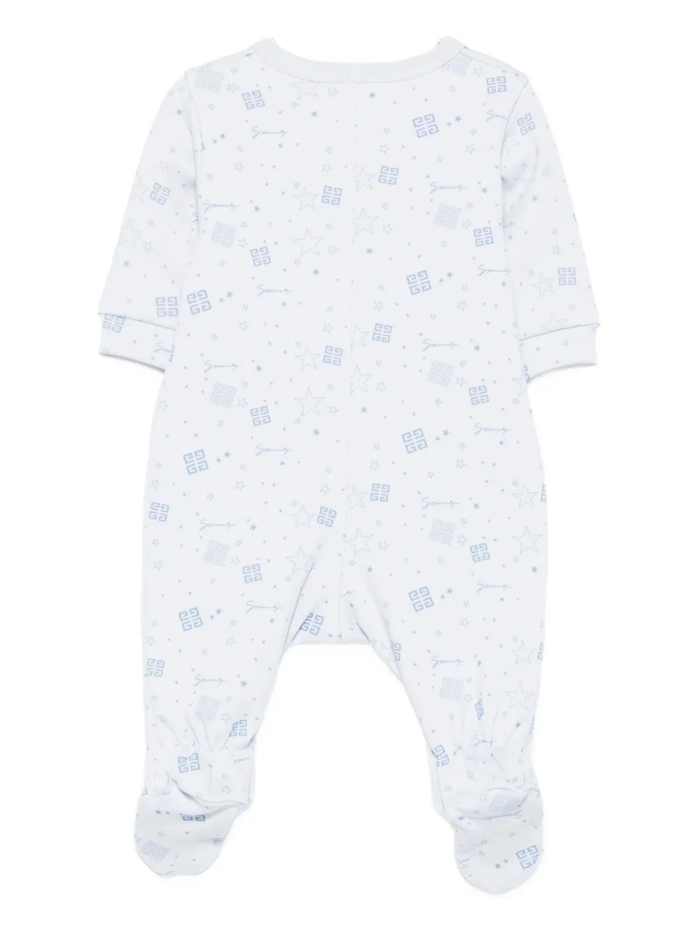 Комбинезон для новорожденного с логотипом Givenchy Kids, синий — фото 2