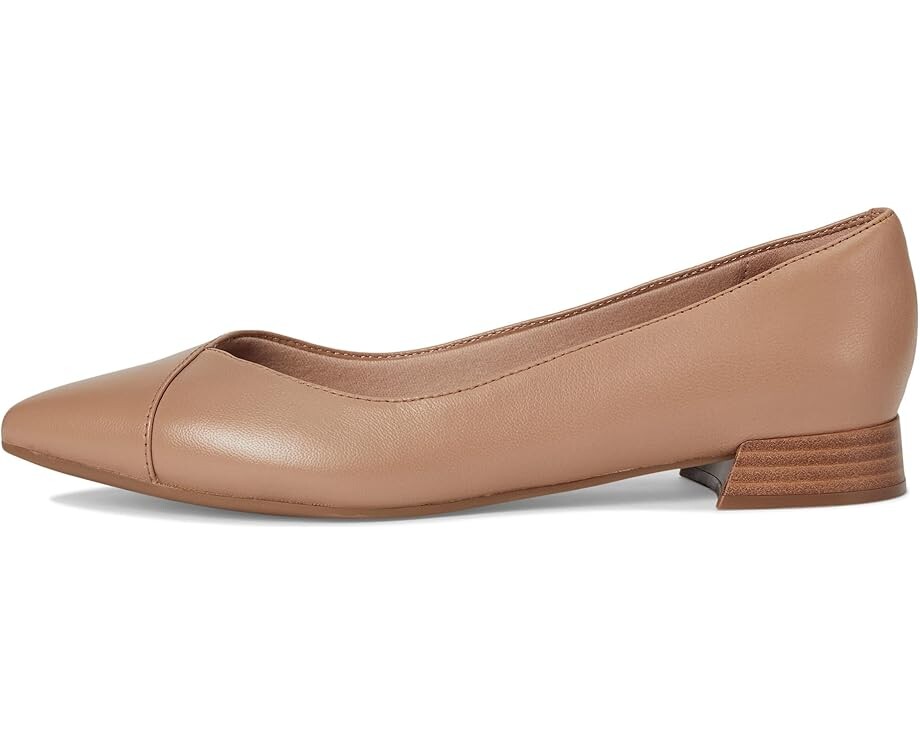 Туфли на плоской подошве Clarks Natalyn Wish, цвет Warm Beige Leather — фото 4