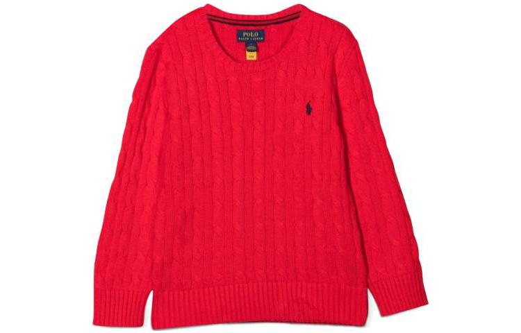 Свитер FW22 Kids' Polo Ralph Lauren, ярко-красный — фото 3