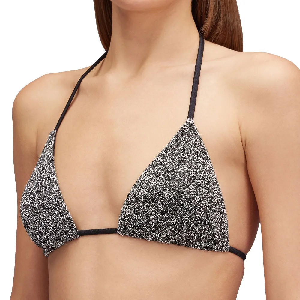 

Топ бикини Sundek Jennifer lurex triangle, серый