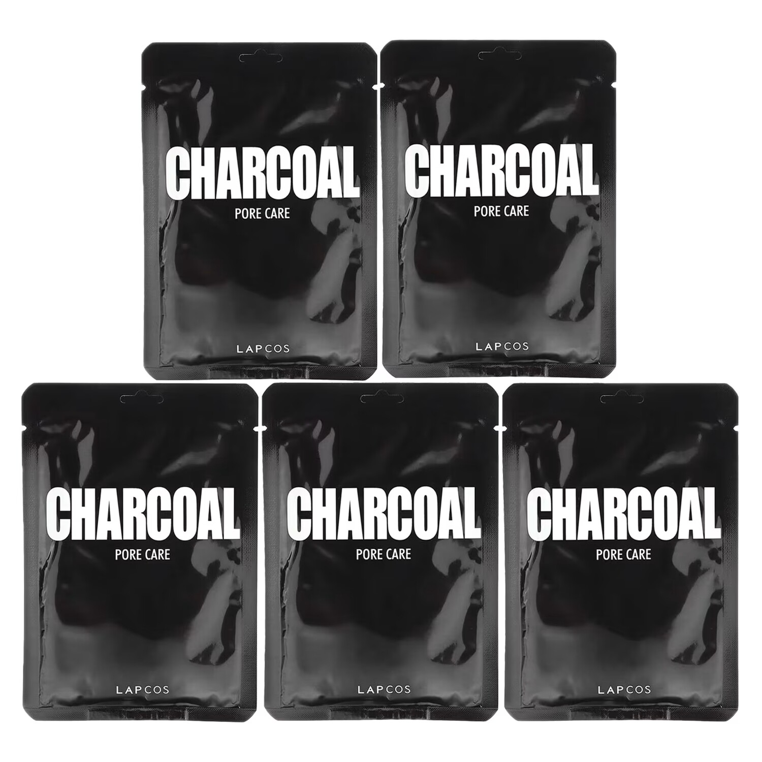 

Lapcos Charcoal Sheet Beauty Mask Набор для ухода за порами, 5 листов по 0,84 жидкой унции (25 мл) каждый