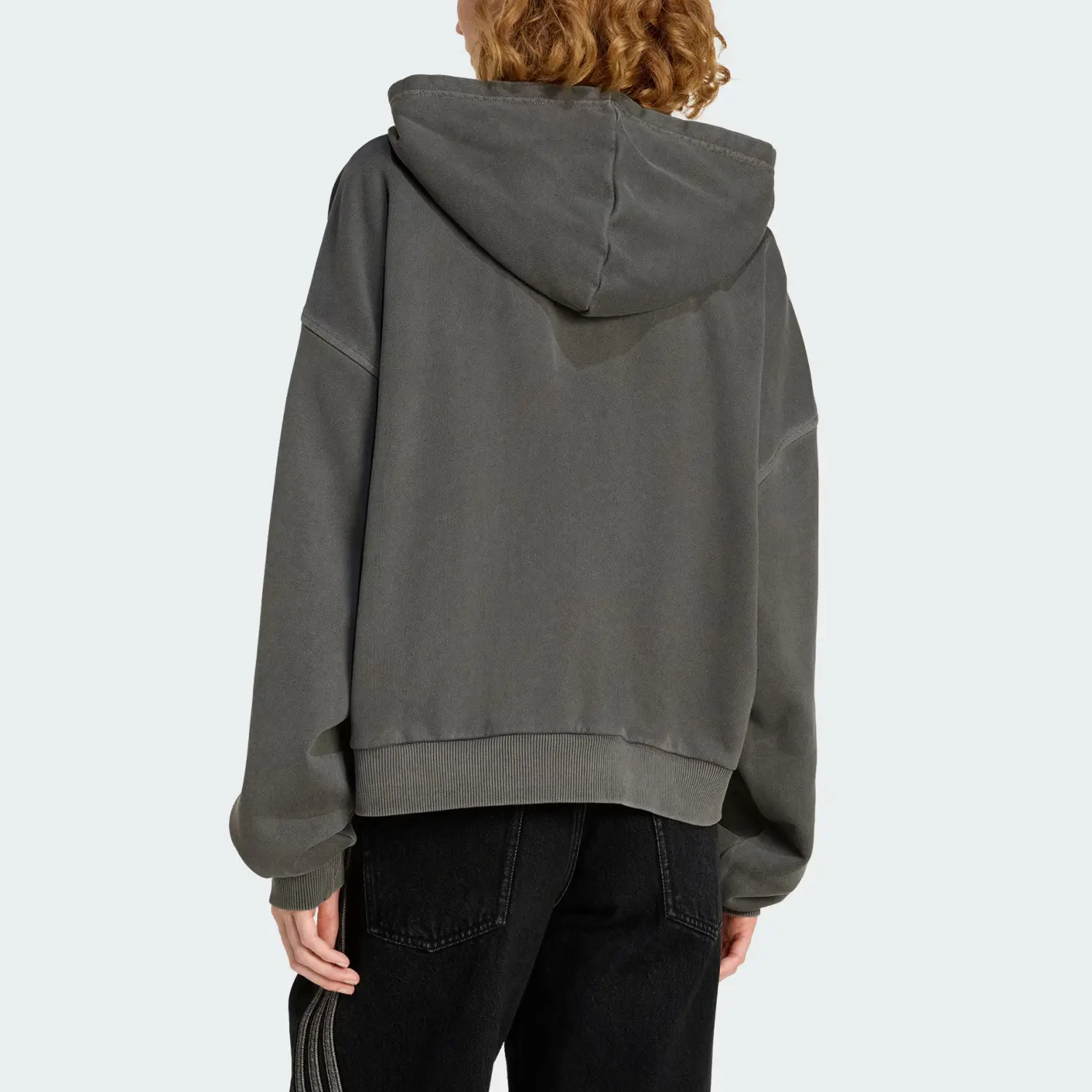 Свободная куртка FZ GFX HOODIE женская Adidas Originals, черный — фото 4