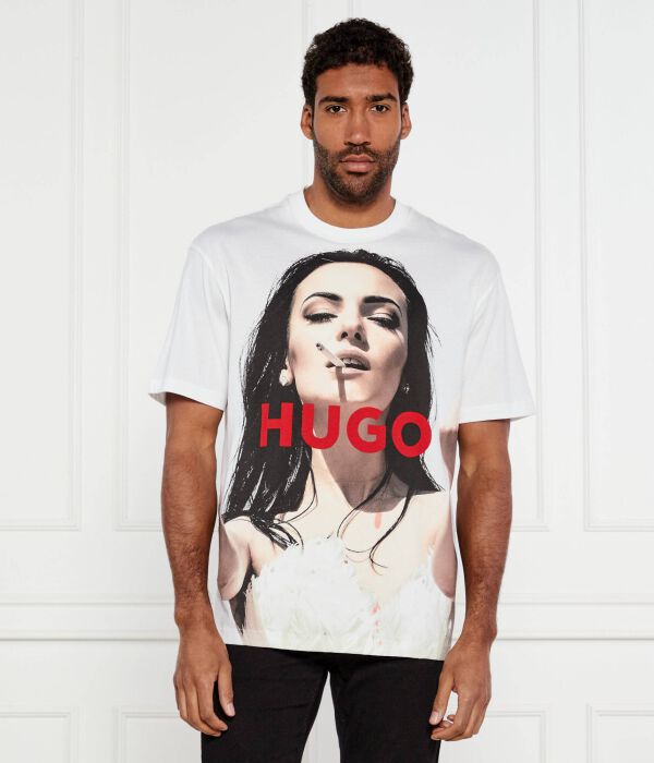 

Футболка для двоих Oversize fit Hugo, белый
