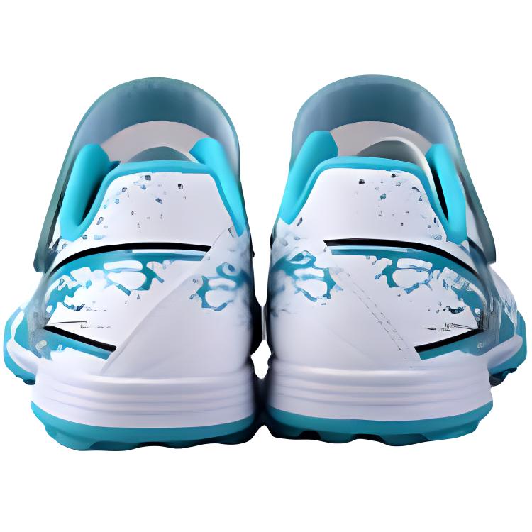 LINING YOUNG Противоскользящие износостойкие низкие детские бутсы для футбола ice celadon green kids — фото 4