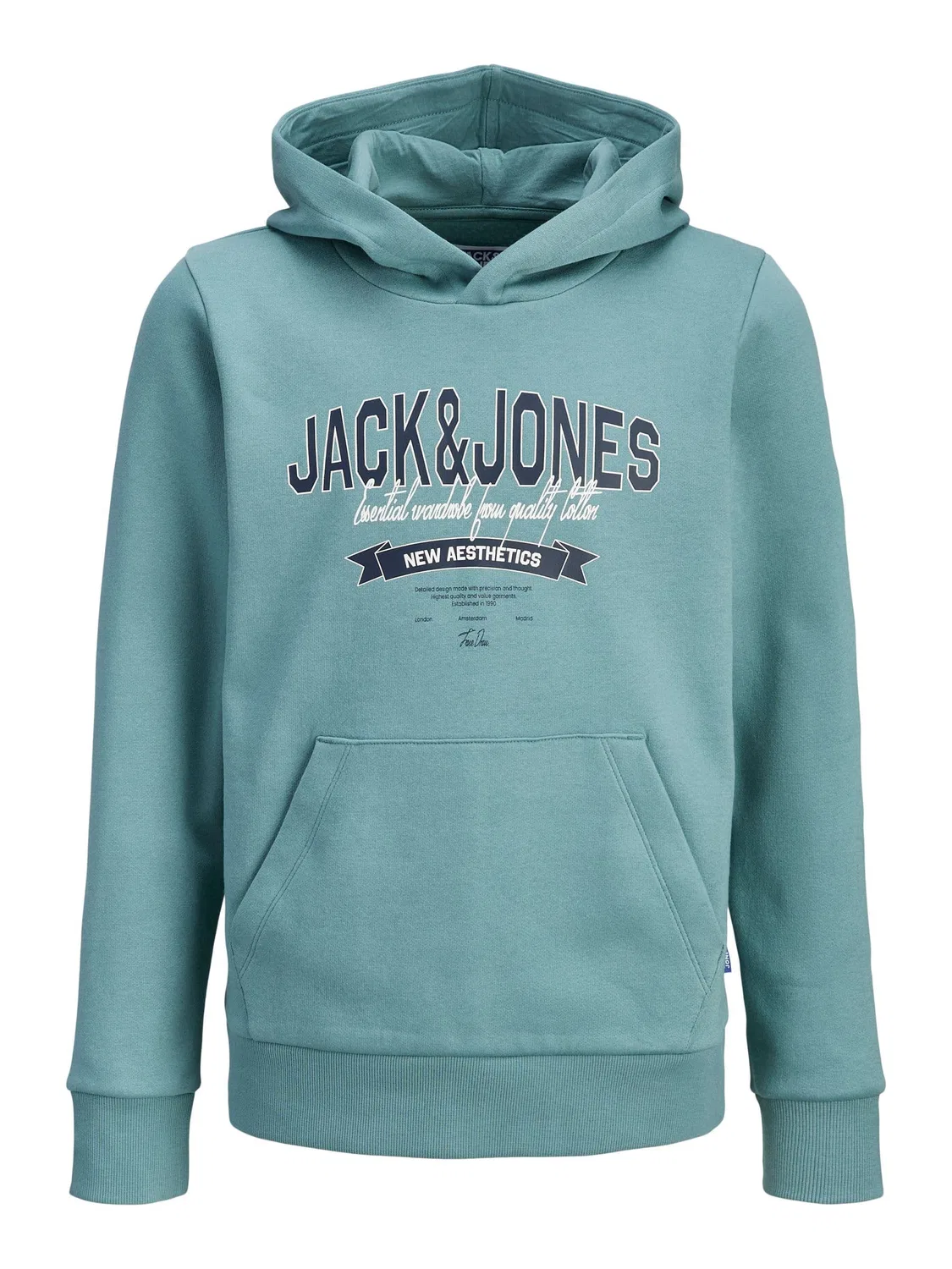 Капюшон минеральный синий, JACK & JONES Junior