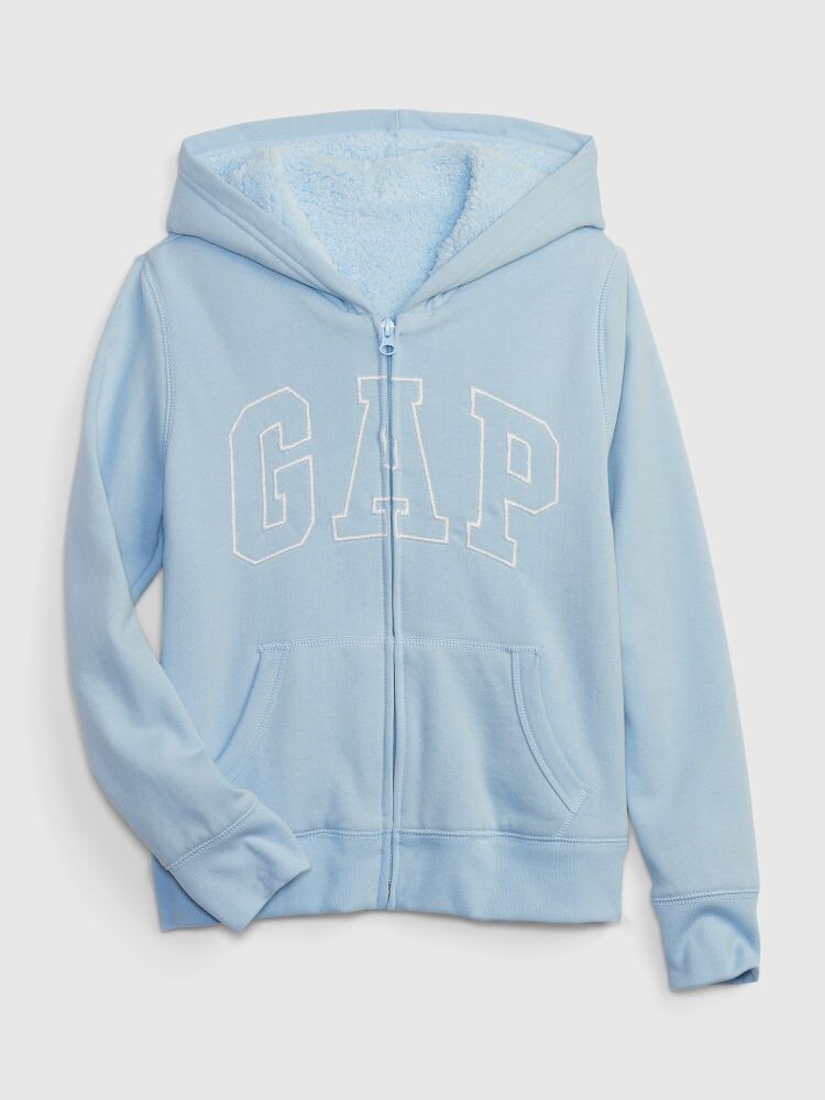 

Детская утепленная толстовка с логотипом Gap, синий