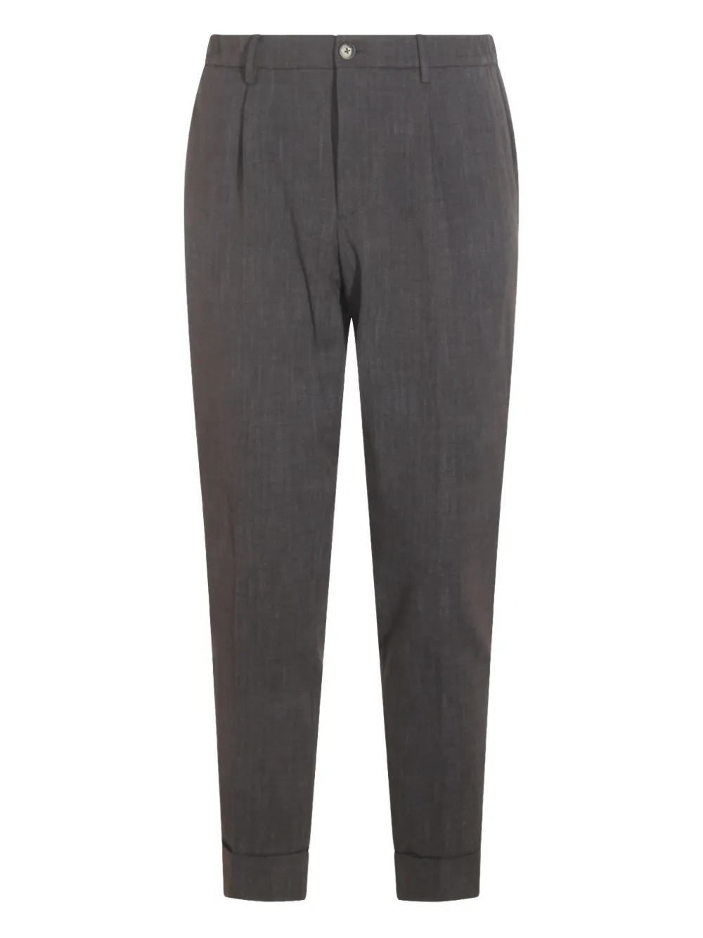 

Брюки из ткани "елочка" с защипами GTA Pantalone, серый