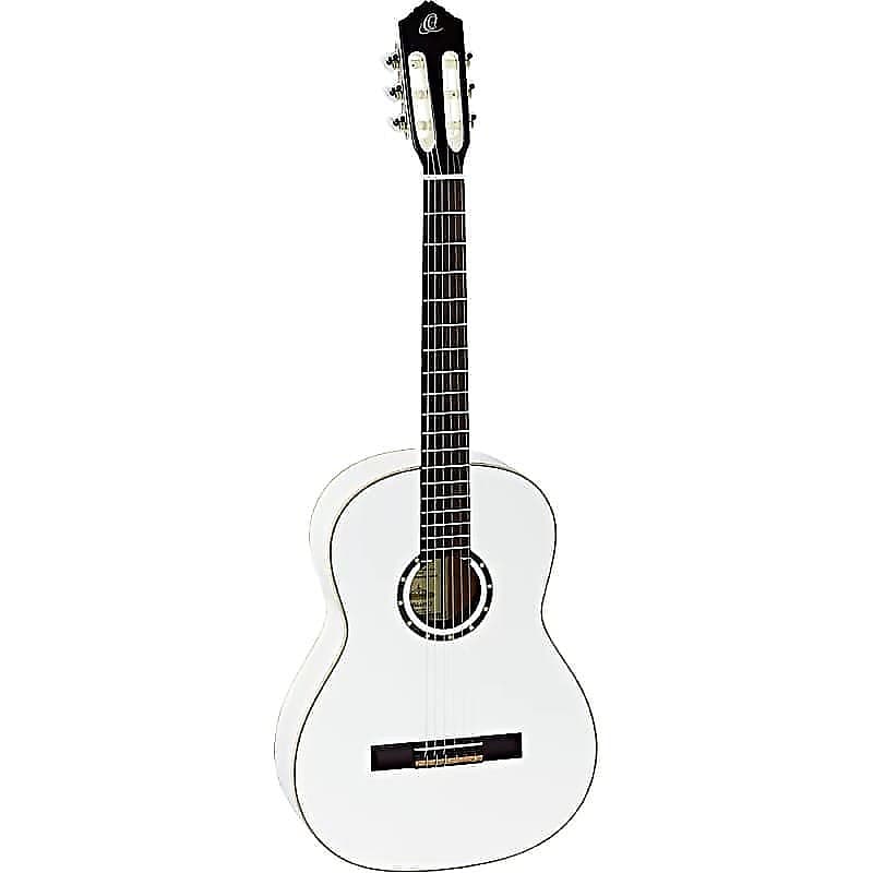 

Акустическая гитара Ortega Guitars Family Series Slim Neck Nylon String Guitar in Gloss White w/ Gig Bag & Video Link